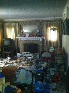 Hoarder Home - Hoarded Family Room